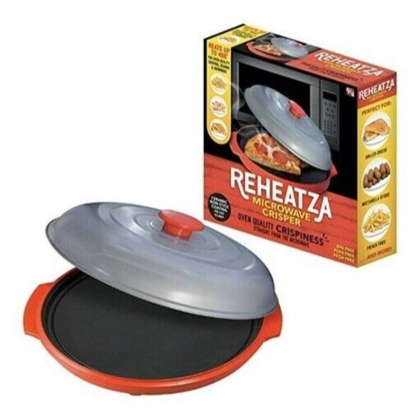 Reheatza Microwave Crisper - Non-Stick Ceramic As Seen on TV, New in Box - Picture 2 of 5